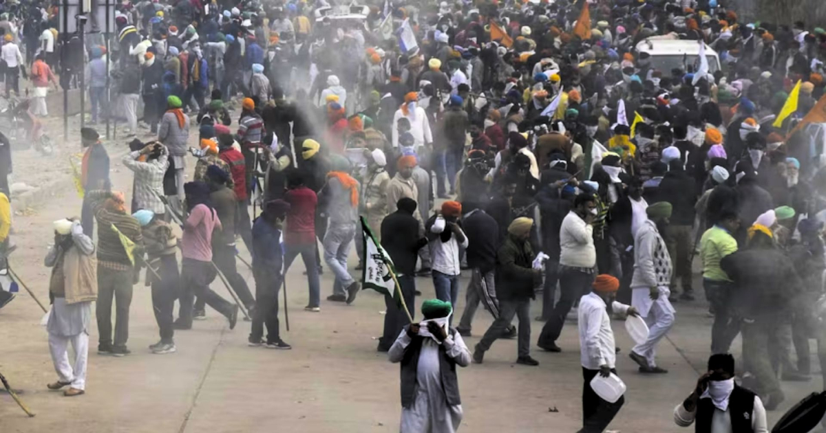 Police fire tear gas at farmers gathered at Punjab-Haryana Shambhu border to resume 'Dilli Chalo' protest